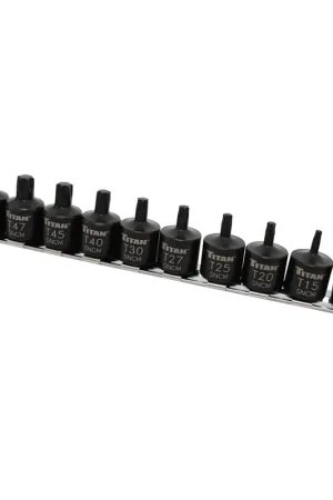 Wholesale 10pc Stubby Star Bit Socket Set - Titan