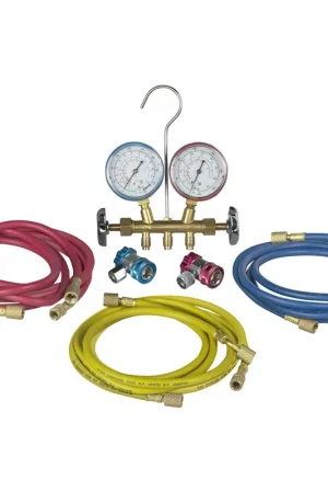Next Day Delivery R12 & R134A brass manifold set - Robinair
