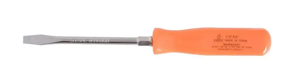 #2 Phillips x 4" Neon Orange Screwdriver - Sunex Tools Low Price