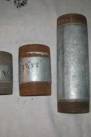 (3) Piece Assortment 3 1/2" Pipe Nipples Free Delivery