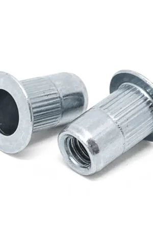 #10-32 (.020-.130) Aluminum Large Flange Knurled Body Rivet Nut Secure Checkout
